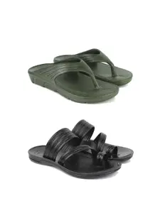 PENNEN Men Set Of 2 Rubber Slip-On