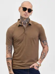 Snitch Men Polo Collar Slim Fit T-shirt
