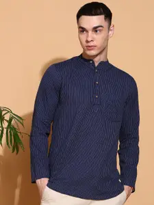 Anouk Men Geometric Printed Thread Work Kurta