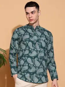 Anouk Men Geometric Printed Thread Work Kurta