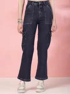 Chemistry Women High Rise Denim Solid Regular Fit Jeans