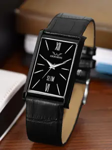 LOUIS DEVIN Men Brass Embellished Dial & Bracelet Style Straps Analogue Watch LD-BK052-BLACK_NEW