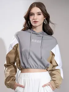 Tokyo Talkies Women Printed Hooded Sweatshirt