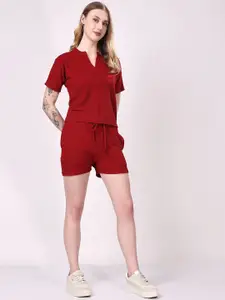 London Hills Top With Shorts Co-Ords