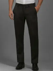 Louis Philippe Men Textured Slim Fit Trousers