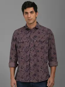 Louis Philippe Jeans Men Slim Fit Floral Opaque Printed Casual Shirt