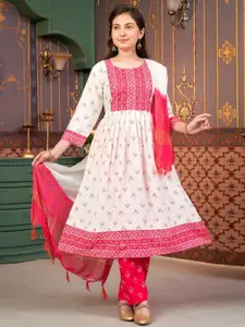 Aarika Girls Ethnic Motifs Printed Kurta