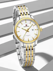 Naviforce Women Dial & Stainless Steel Straps Analogue Watch NF9228L_S W G