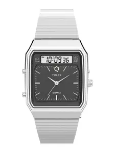 Timex Men Dial & Stainless Steel Bracelet Style Straps Analogue and Digital Automatic Solar Powered Watch