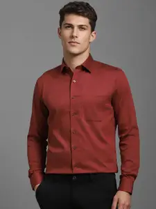 Louis Philippe Men Slim Fit Opaque Printed Formal Shirt