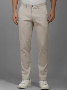 Louis Philippe Sport Men Textured Slim Fit Trousers