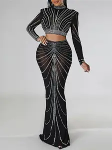 PANKH Embellished Top With Skirts Co-Ords