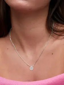 MINUTIAE Brass Silver-Plated Handcrafted Necklace