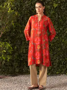 Lakshita Women Paisley Printed Flared Sleeves Kurta