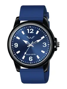 LOUIS DEVIN Men Brass Embellished Dial & Straps Analogue Watch LD-BK063-BLU