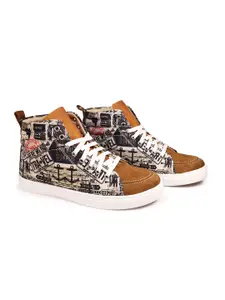 KobSook Men Printed Suede Fashion