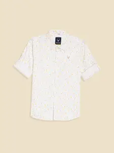 Allen Solly Junior Boys Slim Fit Floral Opaque Printed Casual Shirt