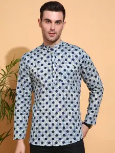 Anouk Men Geometric Printed Chikankari Kurta
