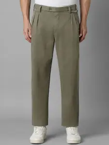 Louis Philippe Jeans Men Pleated Trousers