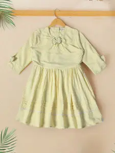 Bella Moda Polka Dot Print Fit & Flare Dress