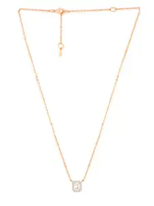MINUTIAE Brass Rose Gold-Plated Handcrafted Necklace