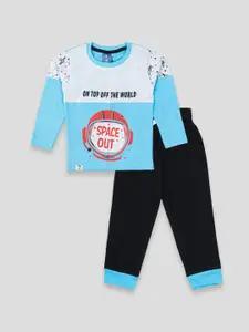 YK X JUST KiDDiNG Boys Printed T-shirt with Trousers