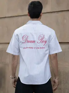 Powerlook Men Opaque Striped Casual Shirt