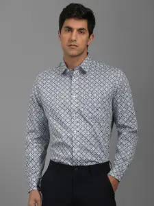 Louis Philippe Men Opaque Printed Formal Shirt