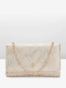 Caprese Women Textured Two Fold Wallet With Shimmer Detail