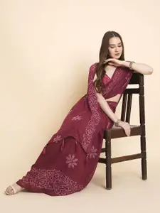 RATAN Batik Poly Georgette Saree