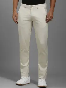 Louis Philippe Sport Men Textured Slim Fit Trousers