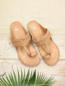 THE MADRAS TRUNK Women Printed One Toe Flats