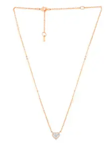 MINUTIAE Brass Rose Gold-Plated Handcrafted Necklace