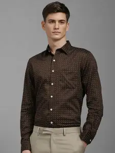 Louis Philippe Men Slim Fit Opaque Printed Formal Shirt