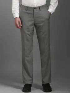 Louis Philippe Men Checked Trousers