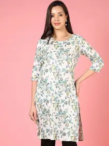 V-Mart Women Floral Printed Thread Work Kurta