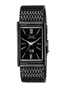 LOUIS DEVIN Men Brass Embellished Dial & Bracelet Style Straps Analogue Watch LD-BK052-BLK-CH_NEW