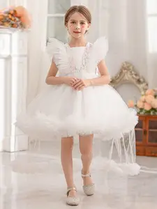 INCLUD Flutter Sleeve Fit & Flare Dress