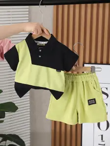 INCLUD Boys Colourblocked T-shirt with Shorts