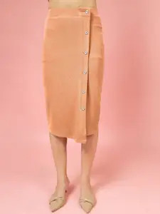 Chemistry Pencil Asymmetric Midi Skirt