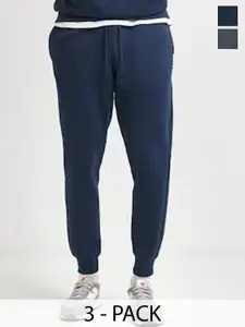 Moda Rapido Men Pack Of 2 Cotton Mid Rise Joggers