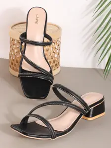 Lavie PU Block Sandals