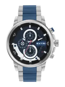 EXTRI Men Dial & Stainless Steel Bracelet Style Straps Analogue Watch X6079-B