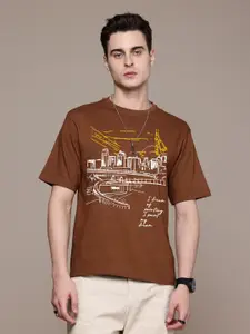 Moda Rapido Men Printed Applique T-shirt