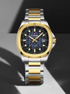 Naviforce Men Dial & Stainless Steel Straps Analogue Watch NF9240_S BE G