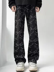 StyleCast x Revolte Men Straight Fit Light Fade Printed Jeans