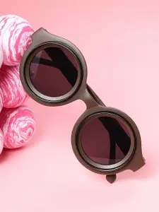 HAUTE SAUCE by  Campus Sutra HAUTE SAUCE by Campus Sutra Women Round Sunglasses with Polarised Lens