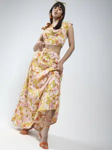Sera Printed Top With Skirts Co-Ords