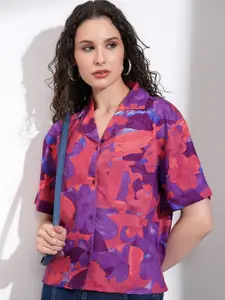 Tokyo Talkies Women Comfort Floral Opaque Printed Casual Shirt