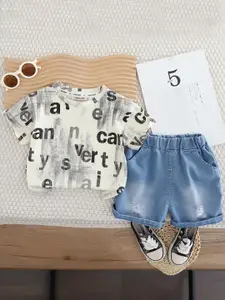 INCLUD Boys Printed T-shirt with Shorts